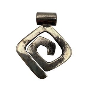 Silpada Sterling Silver 925 Geometric Spiral Pendant 1.66in 10.85g